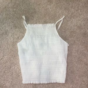 White Cropped top